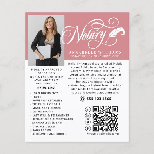 Modernes QR-Foto Flyer (Vorne)