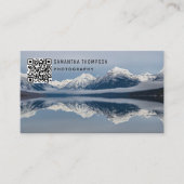 Modernes QR-Foto für Fotografen Visitenkarte (Vorderseite)