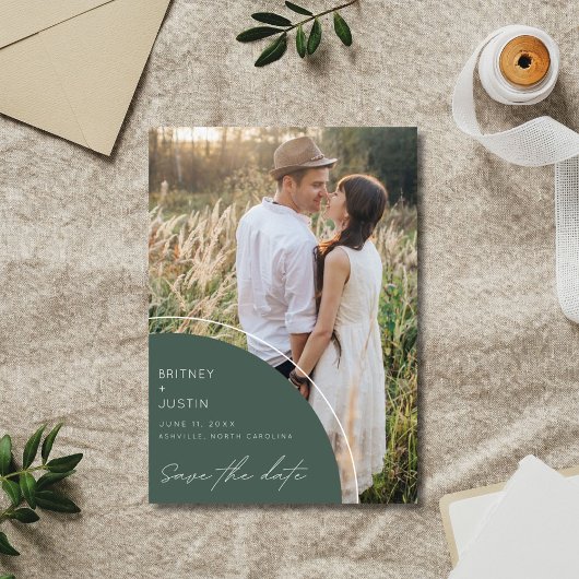 Modernes QR-Foto-Hochzeitsstipendium Save The Date