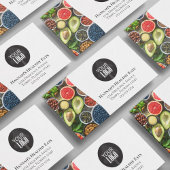 Modernes QR-Foto und Logo-Schwarz Visitenkarte