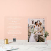 Modernes QR | Foto Vielen Dank und Willkommen Acrylschild (Hochzeit)