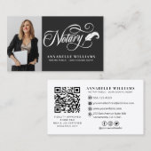 Modernes QR-Foto Visitenkarte (Vorne/Hinten)