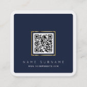 Modernes QR-Netzwerk-Scannerlogo Quadratische Visitenkarte (Vorderseite)
