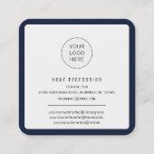 Modernes QR-Netzwerk-Scannerlogo Quadratische Visitenkarte (Rückseite)