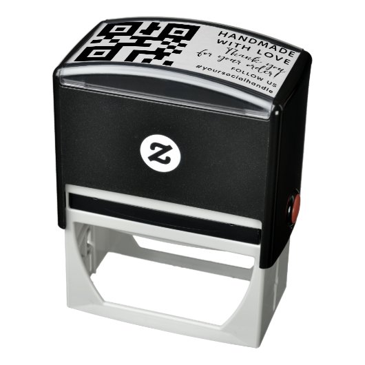 Modernes QR- oder LOGO-Business Permastempel (Produkt)