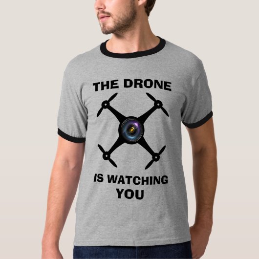 Modernes Quadcopter | Drohne-Kamera-Zitat UAV | T-Shirt (Vorderseite)