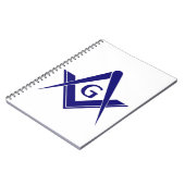 Modernes Quadrat u. Kompassse Notizblock (Linke Seite)