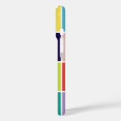 Modernes, quadratisches Blockmonogramm Case-Mate iPhone Hülle (Rückseite / Links)