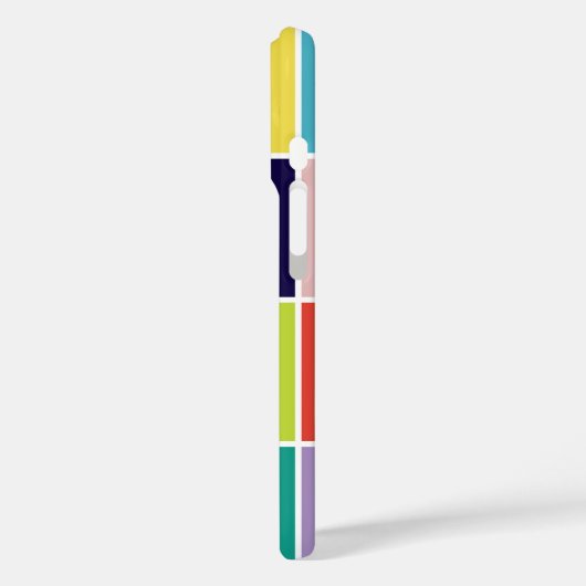 Modernes, quadratisches Blockmonogramm Case-Mate iPhone Hülle (Rückseite / Links)