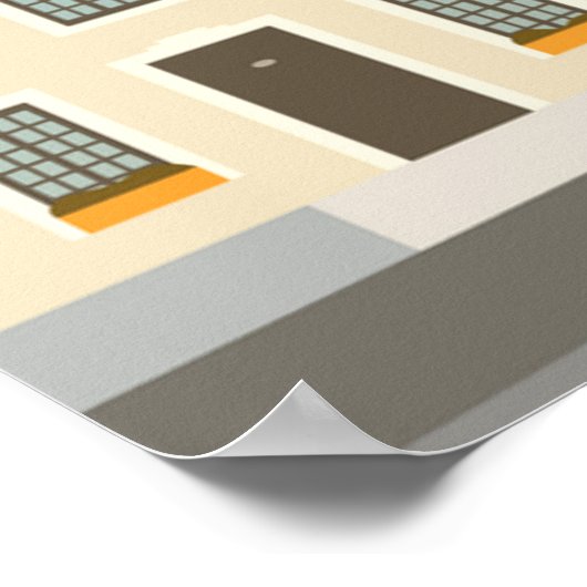 Modernes Quebec Canada Travel Poster (Ecke)