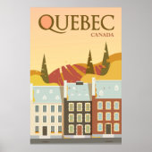 Modernes Quebec Canada Travel Poster (Vorne)