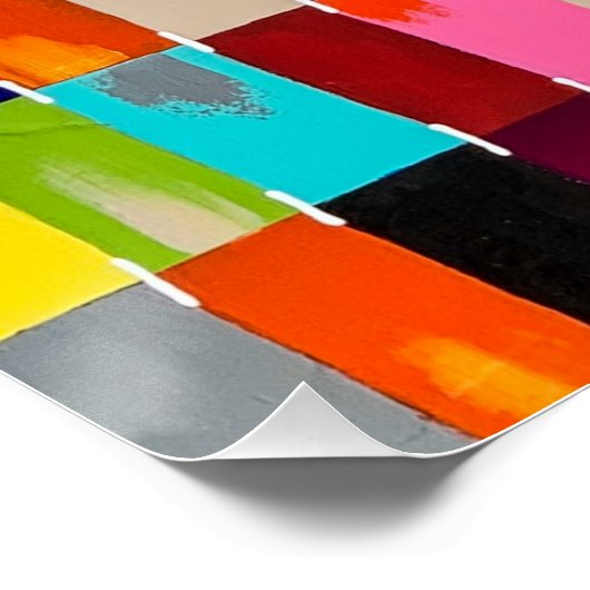 Modernes Quilt Perfect Poster (Ecke)