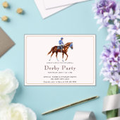 Modernes Race Horse Derby Party Acryleinladungen (In Situ (Hochzeit))