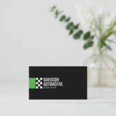 Modernes Racing-Logo in grüner Automobilindustrie Visitenkarte (Stehend Vorderseite)