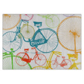 Modernes Rad Mitte Jahrhundert Retro Cutting Board Schneidebrett (Vorderseite)