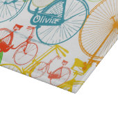 Modernes Rad Mitte Jahrhundert Retro Cutting Board Schneidebrett (Ecke)