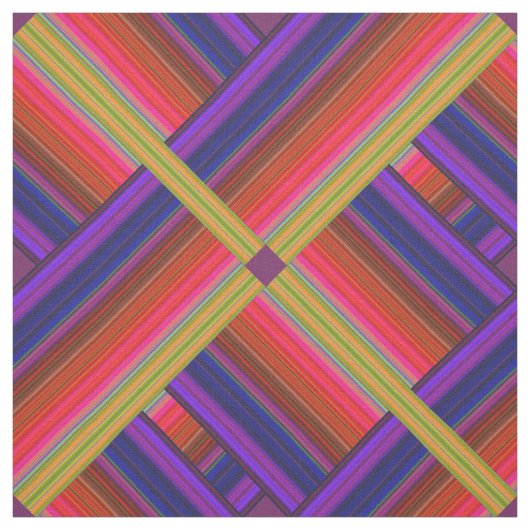 Modernes Rainbow 3D-Abstraktes Gewebe Stoff (Muster)