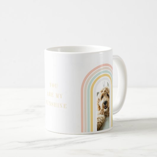 Modernes Rainbow-Foto Kaffeetasse (VorderseiteRechts)