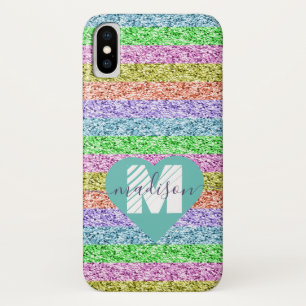  Modernes Rainbow-Glitzer  Case-Mate iPhone Hülle