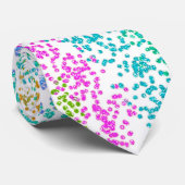 Modernes Rainbow Glitzer Dots Design Krawatte (Gerollt)