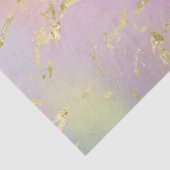 Modernes Rainbow-Gradient- und Gold-Marmormuster Seidenpapier (Detail)