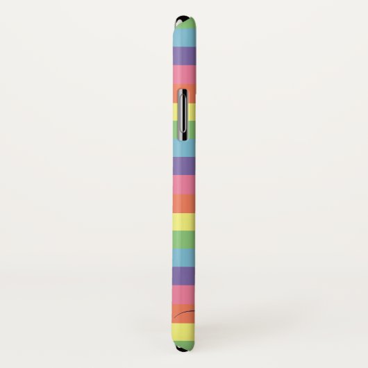 Modernes Rainbow-Herz-Foto-Script-Name Monogram Case-Mate iPhone Hülle (Hinten/Rechts)