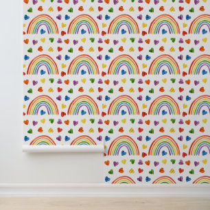 Modernes Rainbow LGBT Gay Pride Muster Tapete