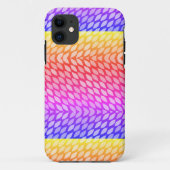 Modernes Rainbow-Muster iPhone Case (Rückseite)