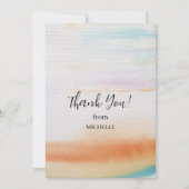 Modernes Rainbow-Muster zum Geburtstag Dankeskarte (Vorderseite)