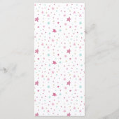 Modernes Rainbow-Party Geburtstagskarte Menükarte (Rückseite)