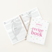 Modernes Rainbow Spot Brautparty Rezept Buch (Innenseite)