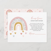 Modernes Rainbow Sprinkle Hörspielspiel Begleitkarte (Vorne/Hinten)