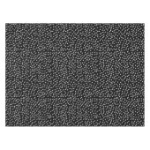 Modernes Random Polka Dot Muster Schwarz-Weiß Tischdecke (Vorderseite (Horizontal))