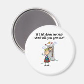 Modernes Rapunzel Magnet (Vorderseite/Rückseite)