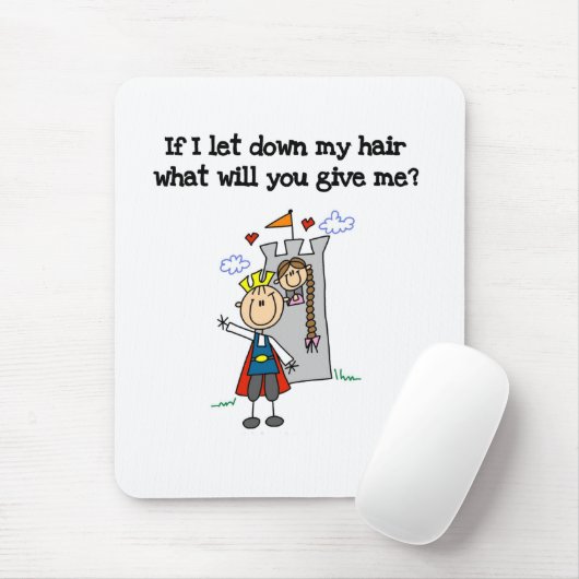 Modernes Rapunzel Mousepad (Mit Mouse)