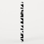 Modernes Rautenschwarzweiss-muster Case-Mate iPhone Hülle (Hinten/Rechts)