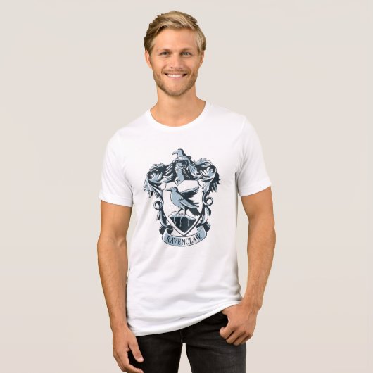 Modernes Ravenclaw Wappen Harry Potter | Tri-Blend Shirt (Vorderseite voll)