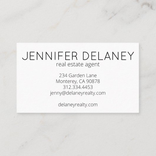 Modernes Real Anwesen Agent Beach Waves Sunset Fot Visitenkarte (Rückseite)