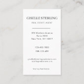 Modernes Real Anwesen Agent Foto Beruflich Visitenkarte (Rückseite)