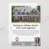 Modernes Real Anwesen Agent kundenspezifisch Dankeskarte (Vorne/Hinten)