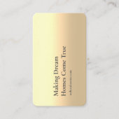 MODERNES REAL ANWESEN AGENT REALTOR FOTO SCHWARZGO VISITENKARTE (Vorderseite)