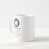Modernes Real Anwesen Kaffeetasse (Vorderseite Links)