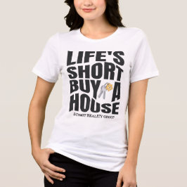 Modernes Real Anwesen Life Kurz kaufen ein Haus Tri-Blend Shirt