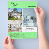 Modernes Real Anwesen Listing 2 Sided Flyer (Hand)