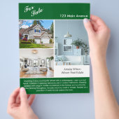 Modernes Real Anwesen Listing 2 Sided Flyer (Hand)