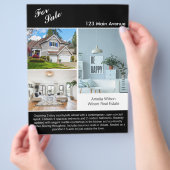 Modernes Real Anwesen Listing 2 Sided Foto Flyer (Hand)