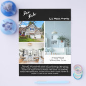 Modernes Real Anwesen Listing 2 Sided Foto Flyer (Einzeln)