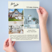 Modernes Real Anwesen Listing 2 Sided Foto Flyer (Hand)