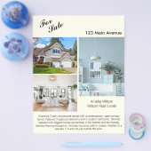 Modernes Real Anwesen Listing 2 Sided Foto Flyer (Einzeln)