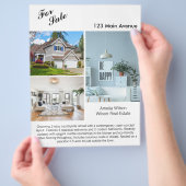 Modernes Real Anwesen Listing 2 Sided Foto Flyer (Hand)
